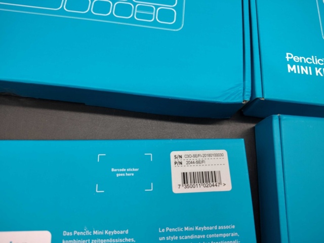 1341165-4 Keyboard mini C3, 4 pcs, Penclic, black