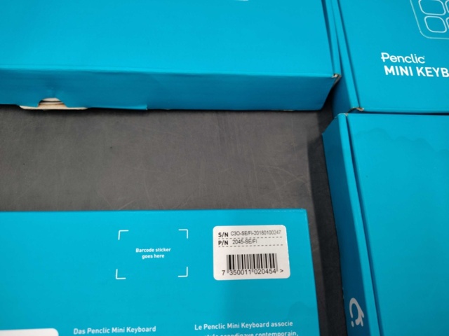 1341166-4 Keyboard mini C3, 4 pcs, Penclic, white