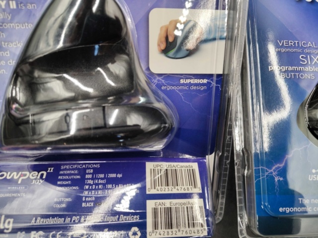 1341182-5 Vertical mouse, 6 pcs - Wowpen, adjustable dpi, wireless