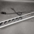 1341195-3 Power strip with network ports, 6 pcs - Axessline 935-T6DS, 6 outlets