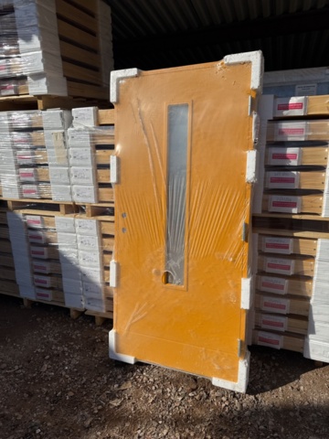 1341745-2 Front door Diplomat doors Laila Glass 10-21 right Yellow 1pc NEW