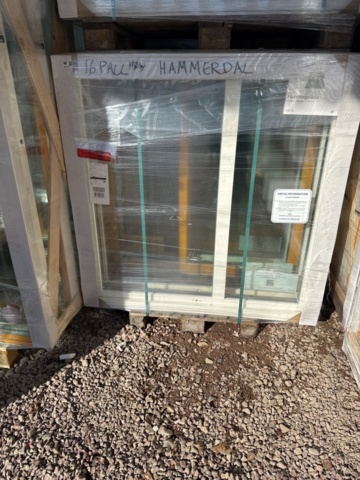 1341757-9 Window Wood/Aluminum turn -3-glass 14x14 1 pc NEW