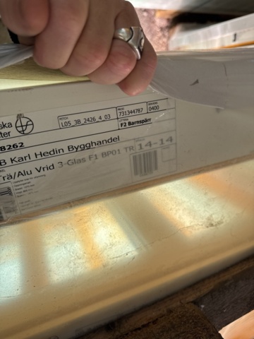 1341761-5 Window Wood/Aluminum turn -3-glass 14x14 1 pc NEW