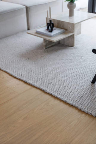 1341815-4 Hardened Oak Misty White, hard wax oil, 50sqm, click flooring 5G, XL, 1-strip (select)