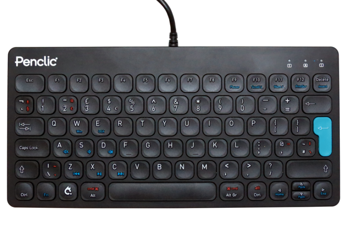 1341165-1 Keyboard mini C3, 4 pcs, Penclic, black