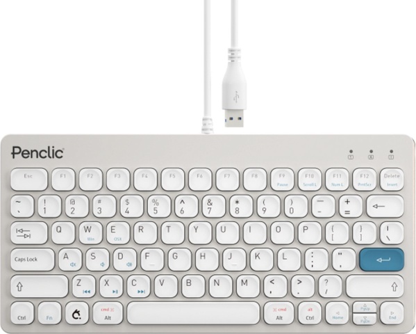 1341166-1 Keyboard mini C3, 4 pcs, Penclic, white