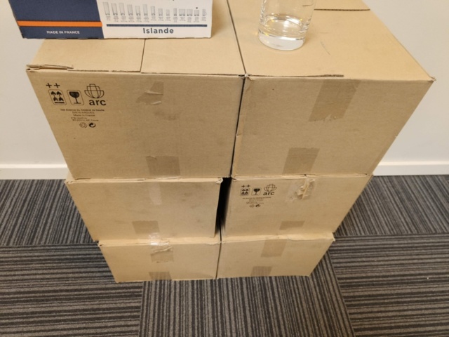 1330966-6 Lot of drinking glasses Arcoroc