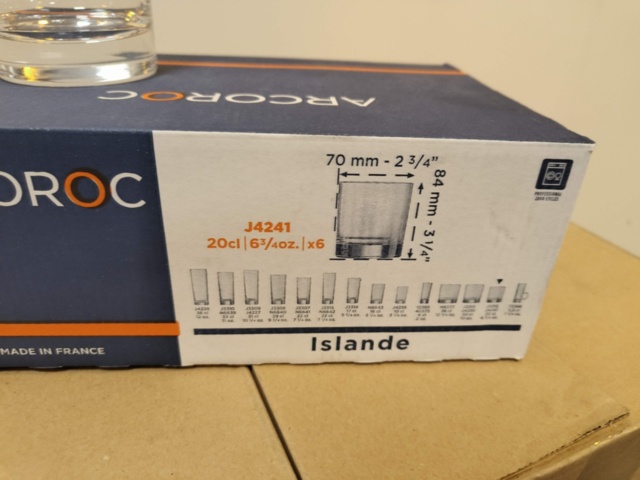 1330967-6 Lot of drinking glasses Arcoroc