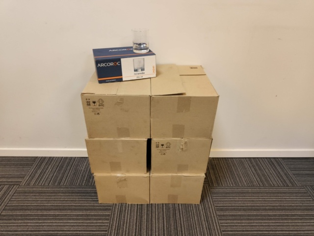 1330968-1 Lot of drinking glasses Arcoroc