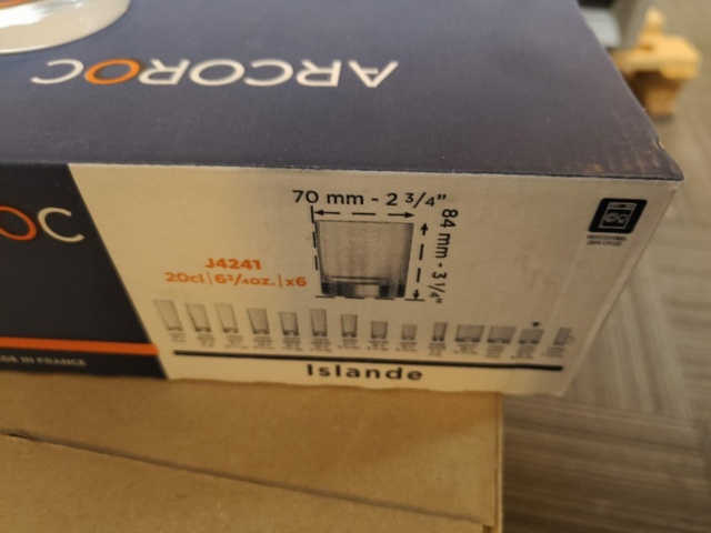 1330968-6 Lot of drinking glasses Arcoroc