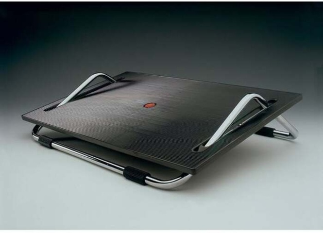 1341196-1 Footrest ergonomic, 2 pcs, Footrest, black/chrome