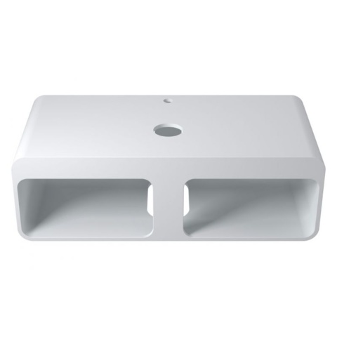 1342141-1 Wall-mounted Polystone Washbasin base, matt white finish K52-MATT 110X48X32cm
