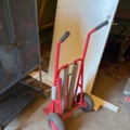 1333902-3 Tool cabinet on wheels and 2 sack carts