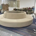 1342234-1 New round sofa in velvet (suede)