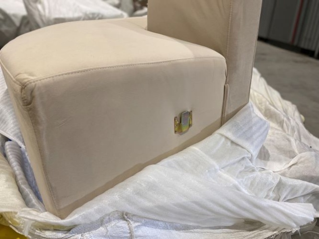 1342234-3 New round sofa in velvet (suede)