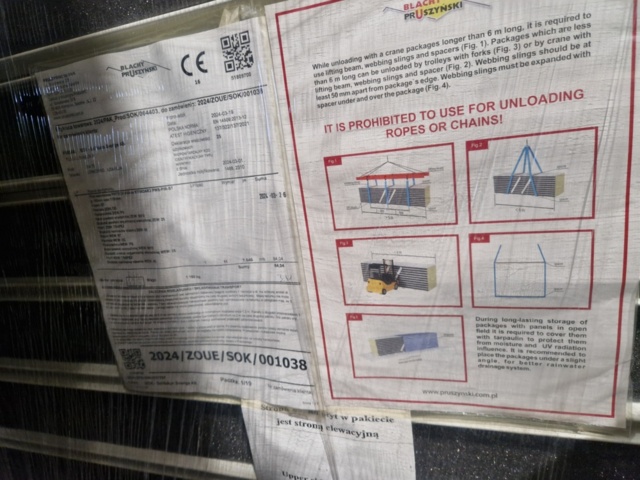 1342241-4 New/unused sandwich panels 11pcs