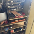 1333918-5 Sheet metal cabinet, tool board, various tools and wiring