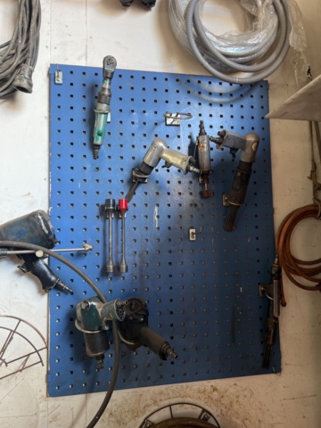 1333918-7 Sheet metal cabinet, tool board, various tools and wiring