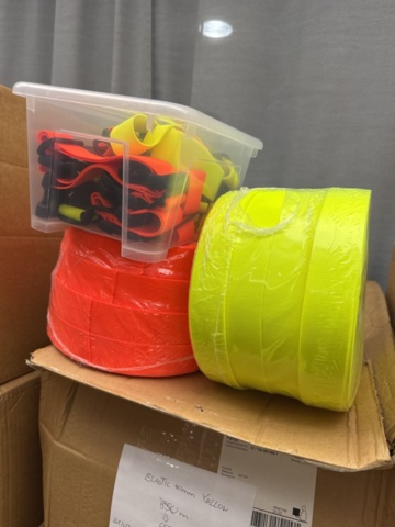 1341838-3 Elastic bands & bands – Hi-Vis Lycra & webbing, + 3,000 meters