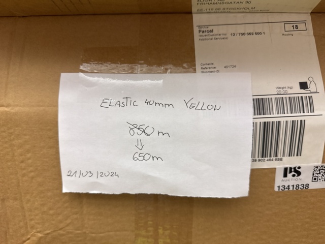 1341838-4 Elastic bands & bands – Hi-Vis Lycra & webbing, + 3,000 meters