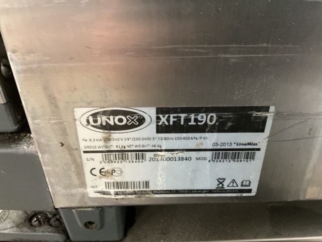 1198310-9 Unox Bakeoff oven