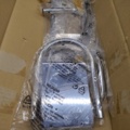 1342362-5 Toalettpappershållare med borste, 4 st - krom, fristående modell