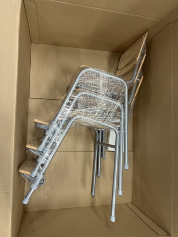 1342424-3 11 pcs Student chairs ADDITO Height: 500 mm, birch