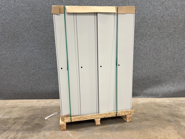 1342440-2 Wardrobe CLASSIC 4 sections, 1940x1200x550 mm, grey