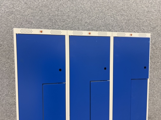 1342441-3 Z-cabinet CLASSIC 3 sections, 6 compartments, 1740x1200x550 mm, blue