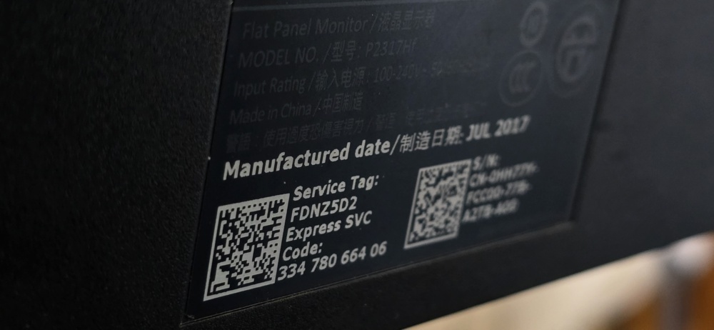 1175596-3 8 pcs monitor Dell 23 inch model no. p2317