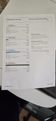 1175599-4 HP Color Laserjet Flow E87650 Color Printer