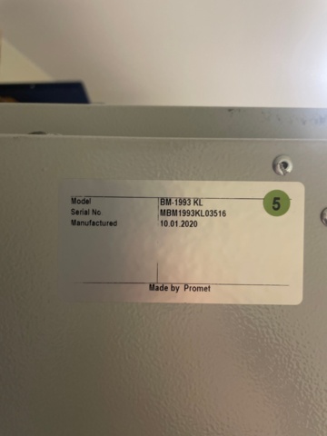 1316803-4 Värdeskåp e-safe 5st, 195cm höjd, bredd 92cm