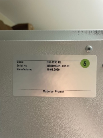 1316803-5 Värdeskåp e-safe 5st, 195cm höjd, bredd 92cm