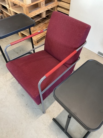 1198320-4 Armchair and 2 side tables