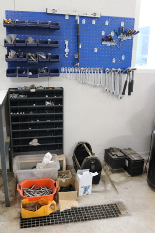 1300518-1 Tool board & assortment cabinet with contents. (New info)
