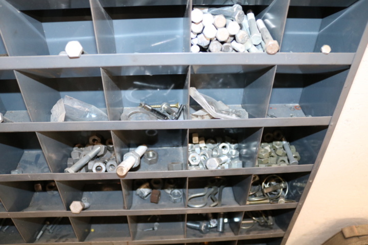 1300518-9 Tool board & assortment cabinet with contents. (New info)