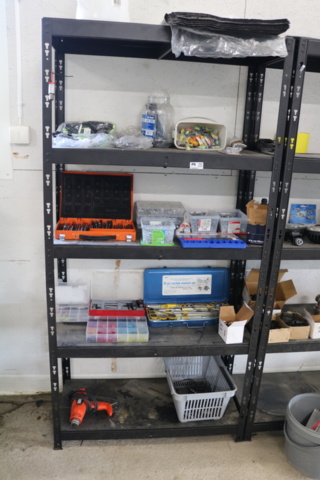 1300520-2 3 Shelves with contents