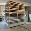 1176354-2 Larger lot with Melamine-coated chipboard and laminated boards.