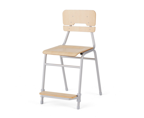 1342425-1 12 pcs Student chairs ADDITO Height: 500 mm, birch