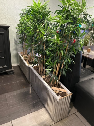 1315860-7 Potted plants 8pcs with flower boxes