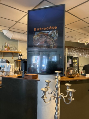 1315863-1 2 monitors and 5-armed candlestick