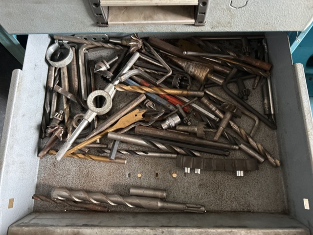 1337310-3 2 car interior shelves with mixed contents