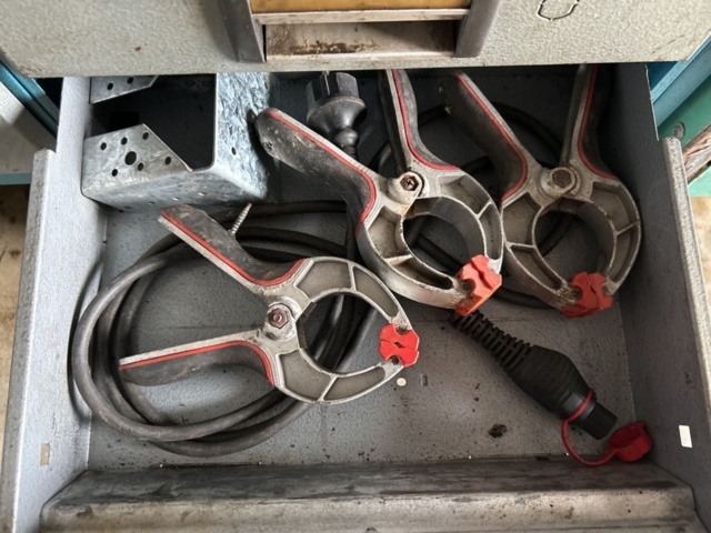 1337310-11 2 car interior shelves with mixed contents