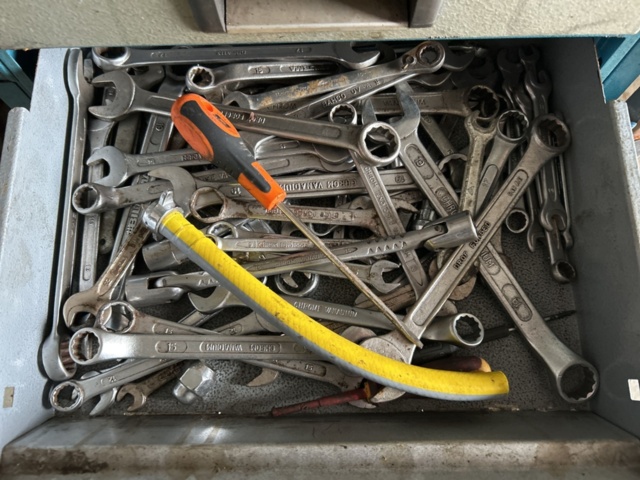 1337310-12 2 car interior shelves with mixed contents