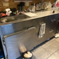 1315870-1 Refrigerated counter with sink and drain