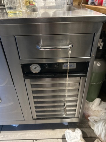 1315870-5 Refrigerated counter with sink and drain