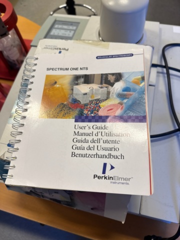 1344686-6 Fourier Transform Infrared (FTIR) spectrometer, PerkinElmer Spectrum One NTS