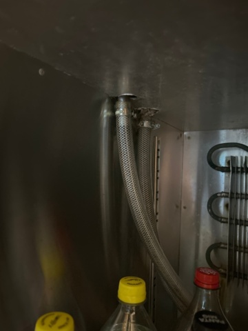 1315870-6 Refrigerated counter with sink and drain