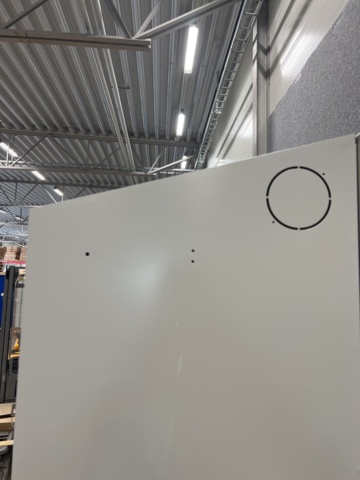 1342443-3 Z-cabinet CLASSIC Sloping ceiling, plinth, 3 sections, 6 compartments, 2050x1200x550 mm, black