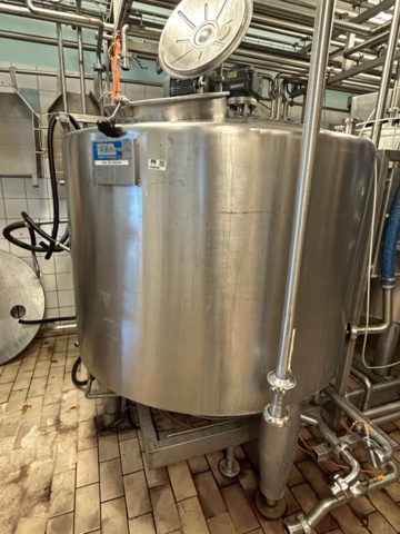 1290006-13 Mejeritank dubbelmantlad 1000L med omrörare. - LTA